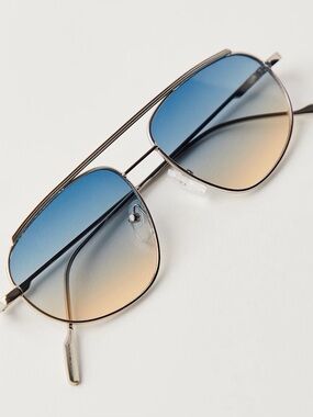 NWT Free People Montez Metal Aviator Sunglasses glasses reg $30